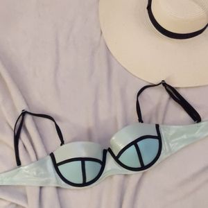 Victoria secret bathing suit top mint color